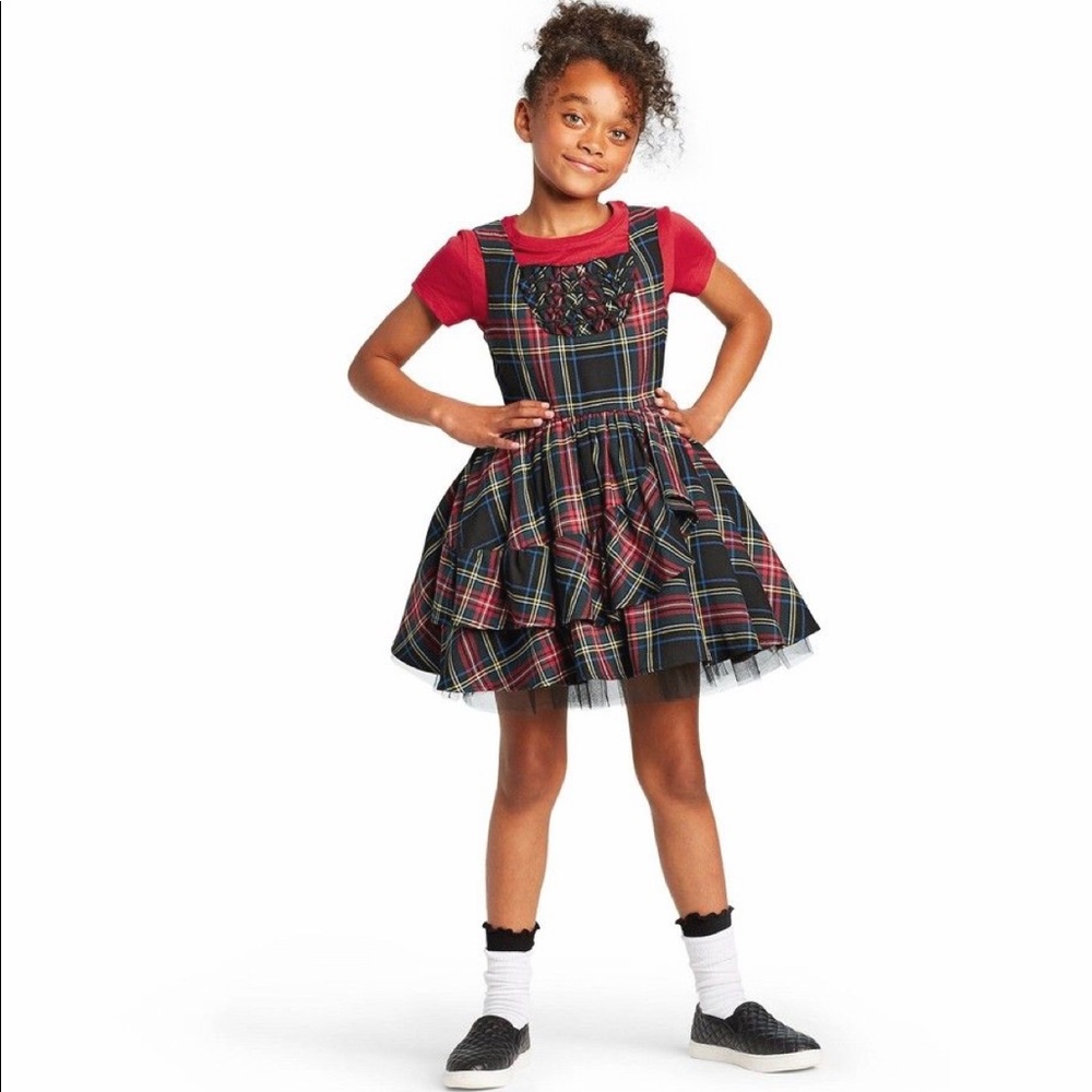 New Harajuku Mini Target Girls' Plaid Mini Dress